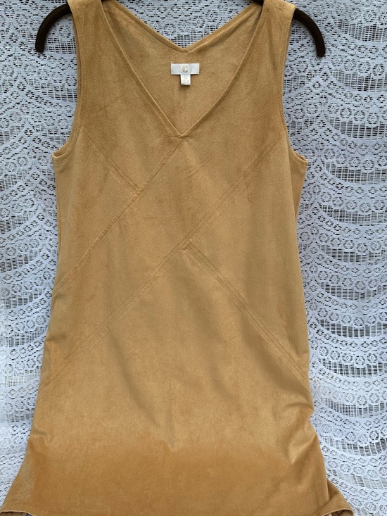 C Dresses & Skirts - Gold “C” Brand Ultrasuede Spandex modified Dress